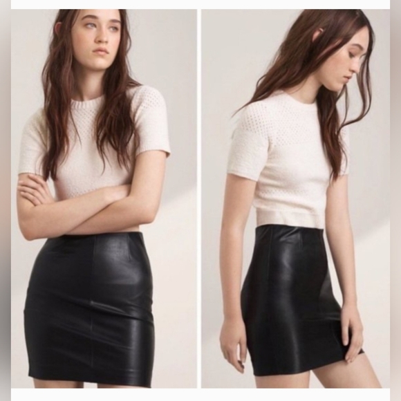 Talula Leather Skirt - Picture 1 of 4